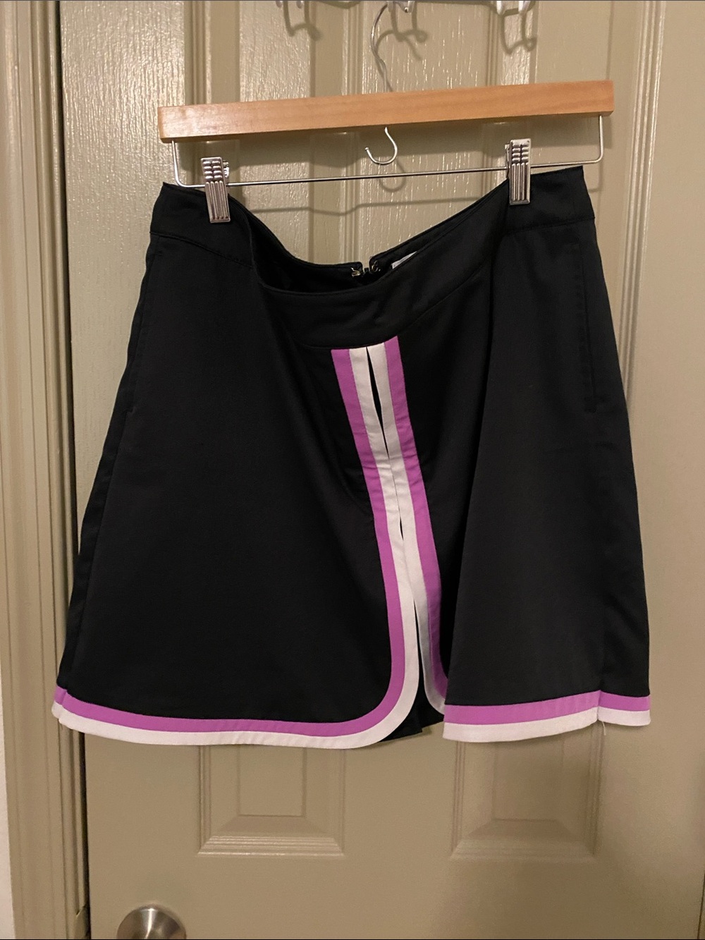 Lady Hagen Black Skort with Purple Trim